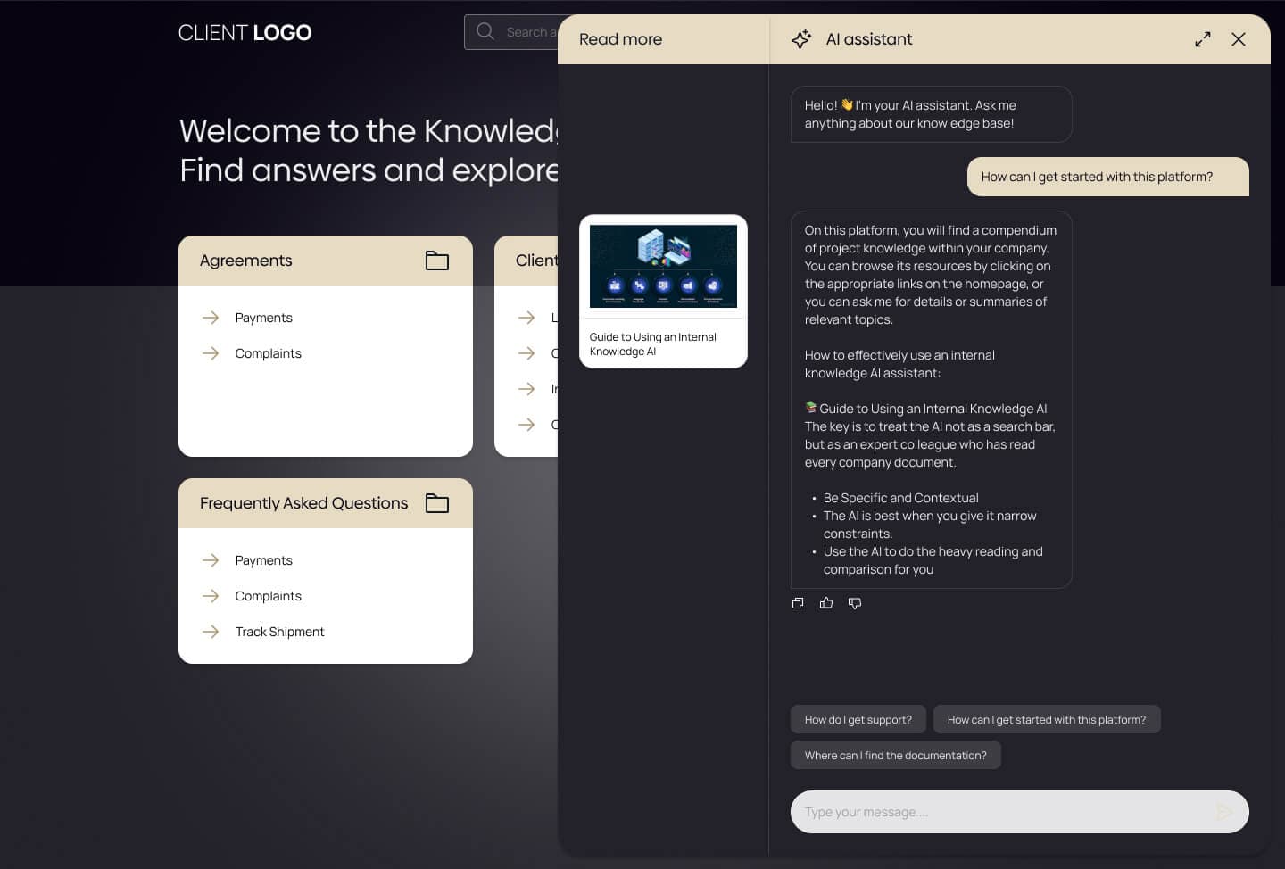 KnowHub AI Assistant
