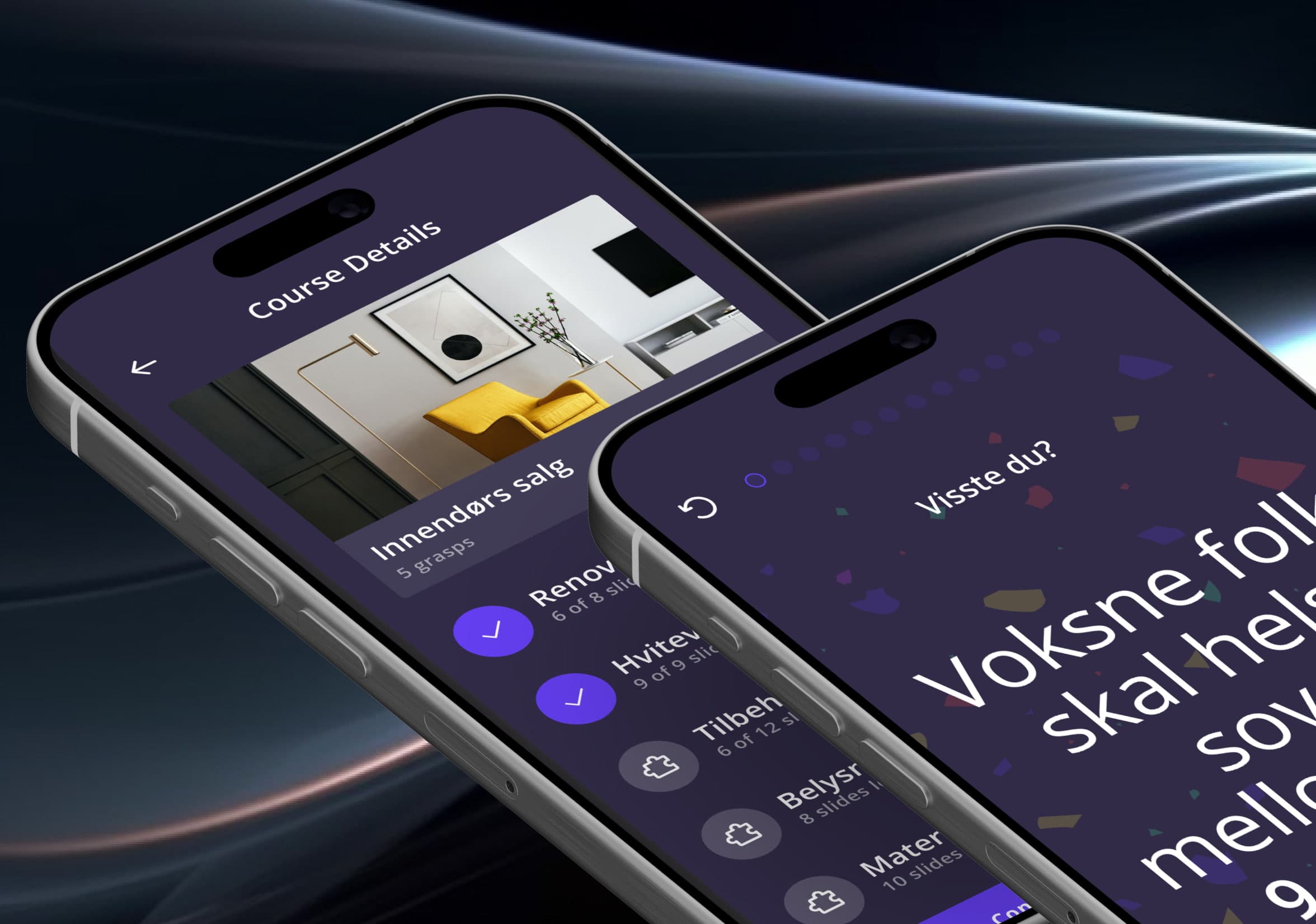 Graspify communication app in dark mode on smartphone for messaging and collaboration.
