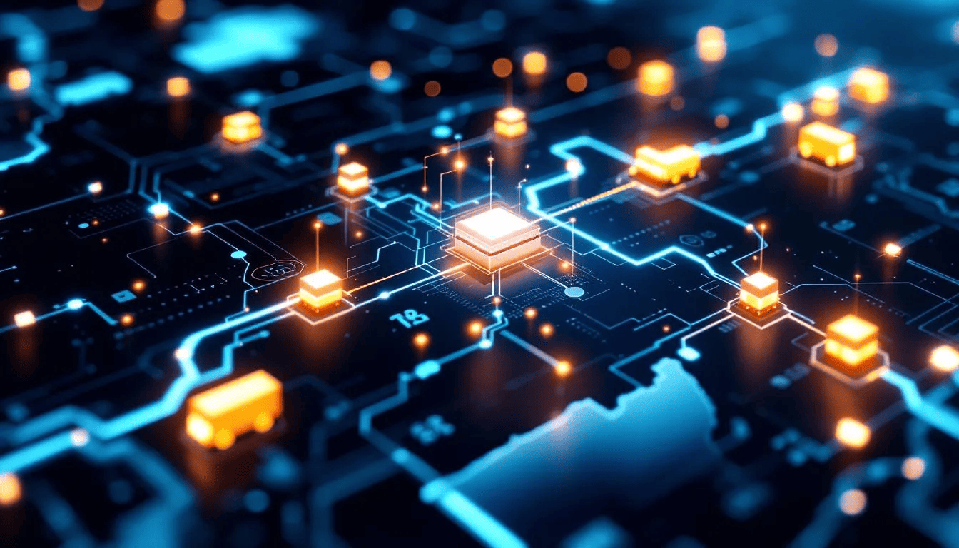 An interactive map showcasing Mapbox logistics features.