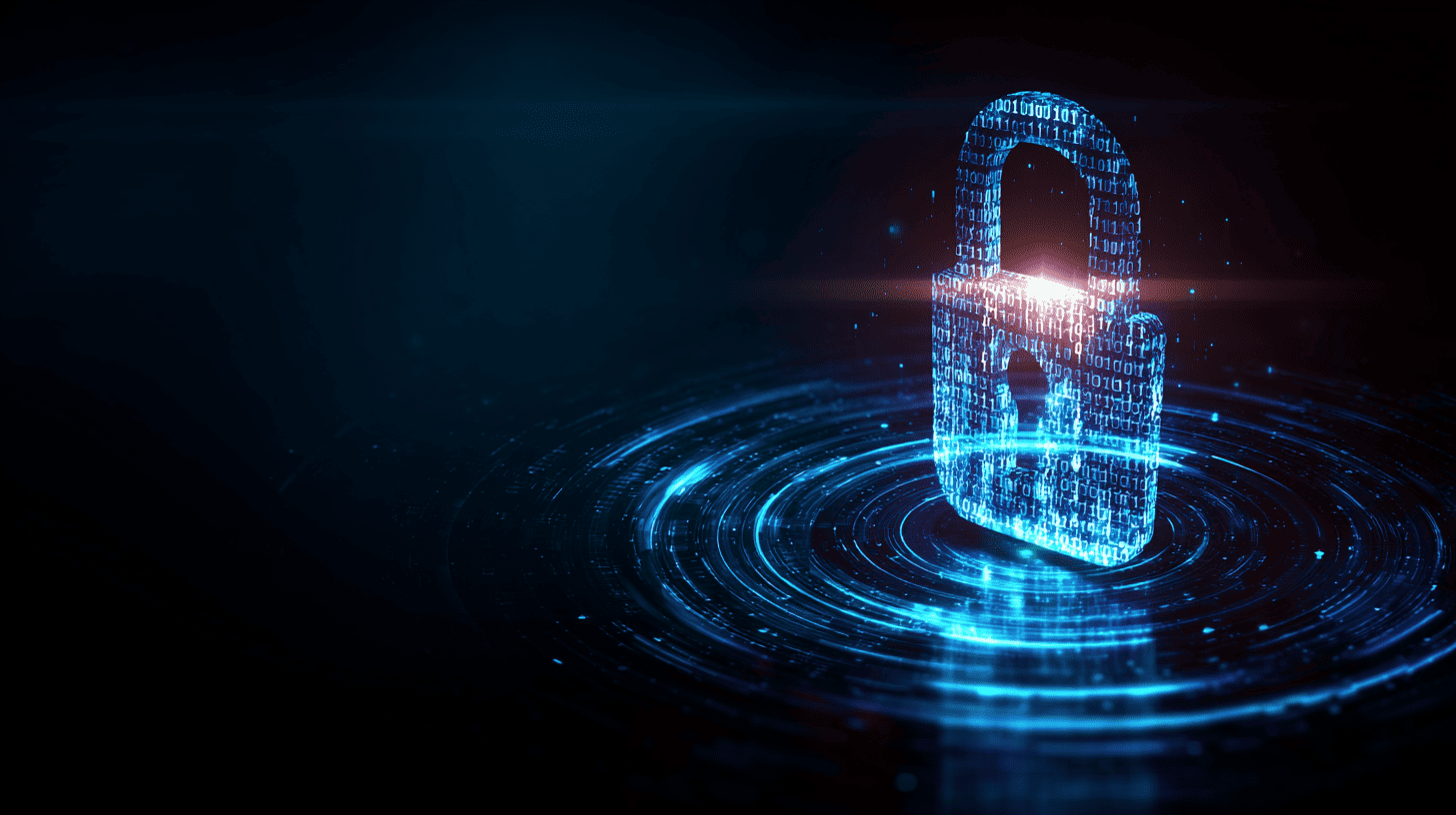 AI system monitoring banking transactions and detecting fraud in real time inside a modern fintech security center.